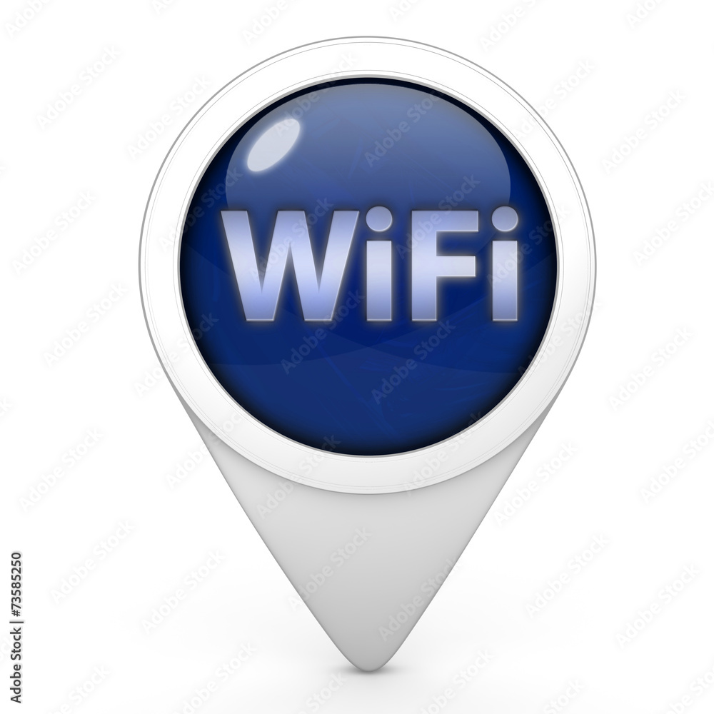 wifi pointer icon on white background wifi pointer icon on white background
