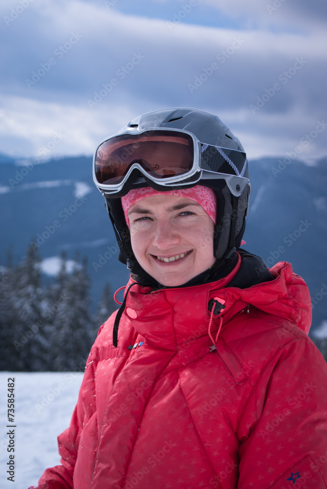 female skier female skier
