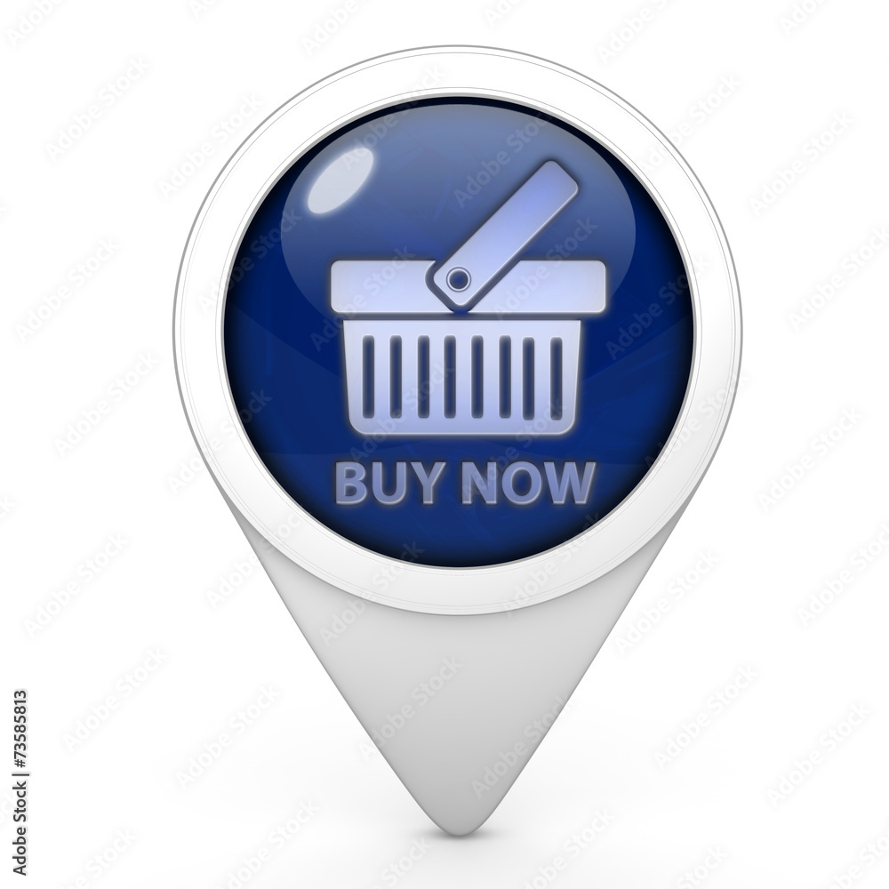 Buy now pointer icon on white background Buy now pointer icon on white background