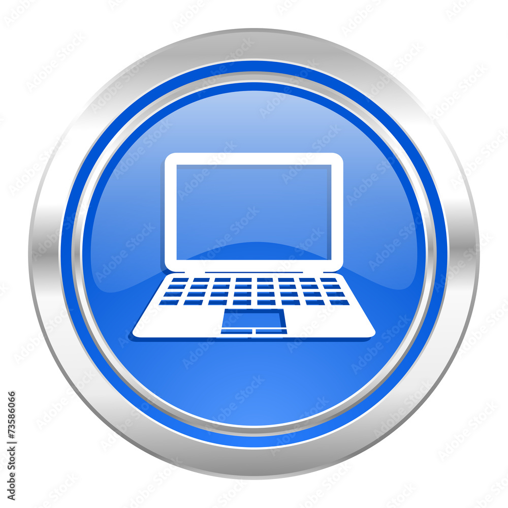 computer icon, blue button, pc sign computer icon, blue button, pc sign