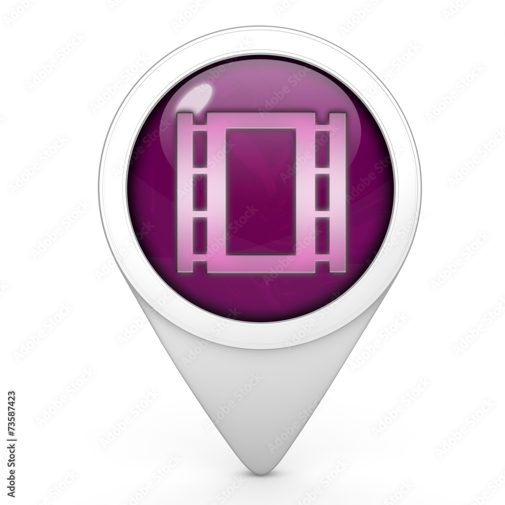 film pointer icon on white background film pointer icon on white background