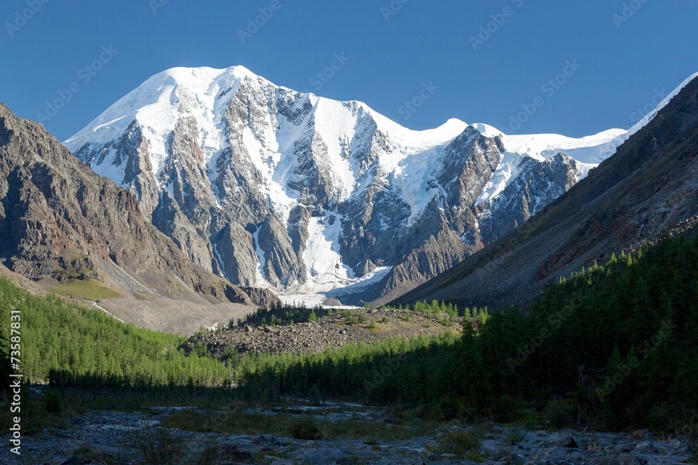 Maashey-Bash Peak in Altai Mountains, Siberia, Russia