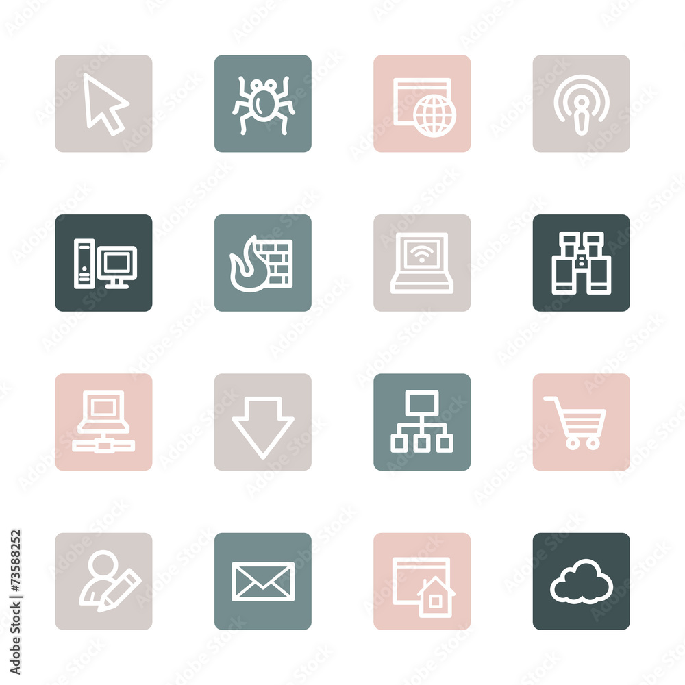 Internet web icons set Internet web icons set