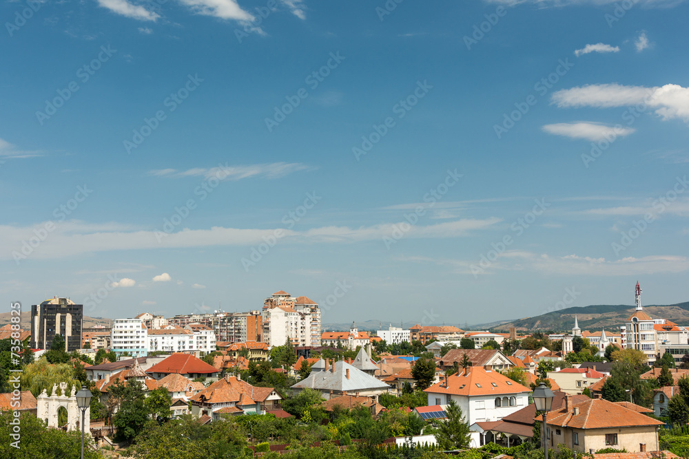 Obraz premium High View Of Alba Iulia City In Romania