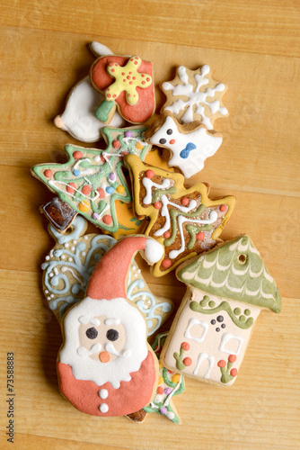 Decorative christmas cookies