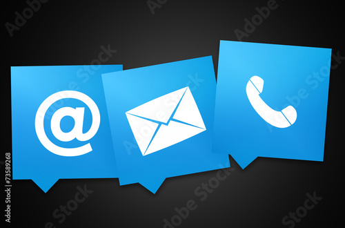Contact us icon symbol design