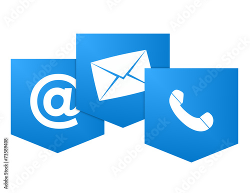 Contact us icon symbol design