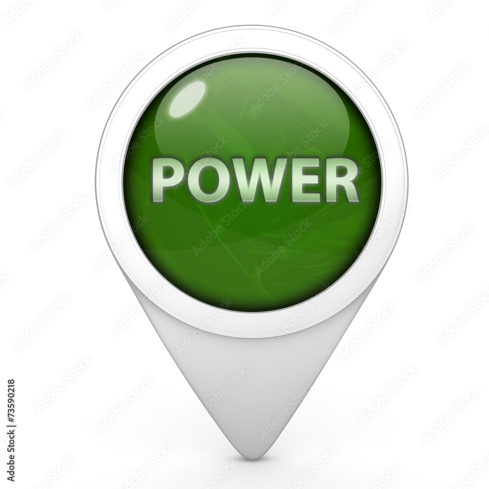 power pointer icon on white background power pointer icon on white background