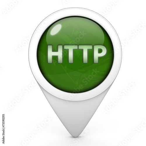 http pointer icon on white background