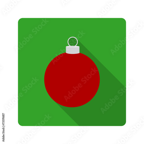 flat icon Christmas ball