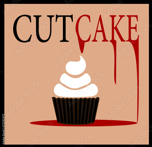 scary cut cake design