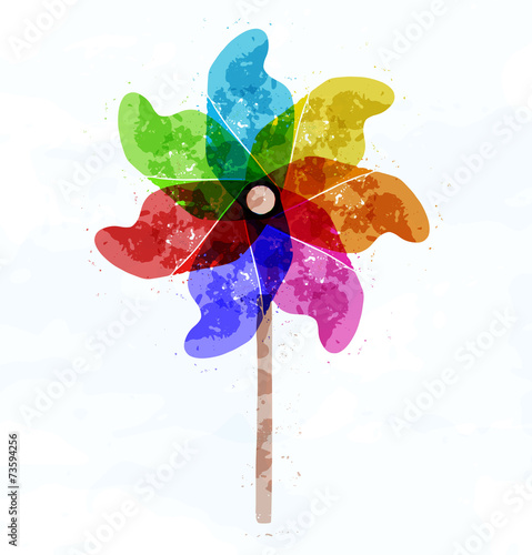 Pinwheel concept illustration