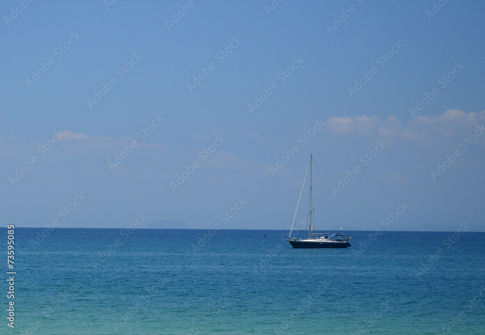 Obraz premium Sea with boats