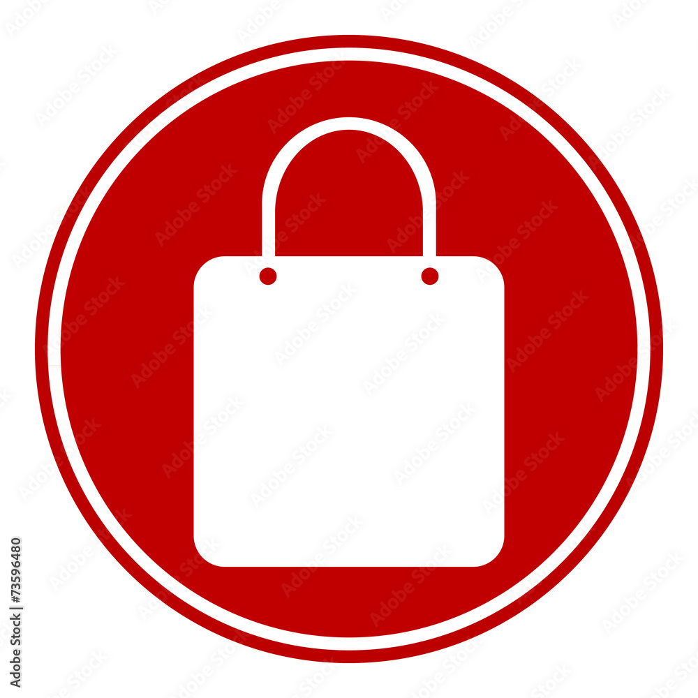 Shopping bag button Shopping bag button