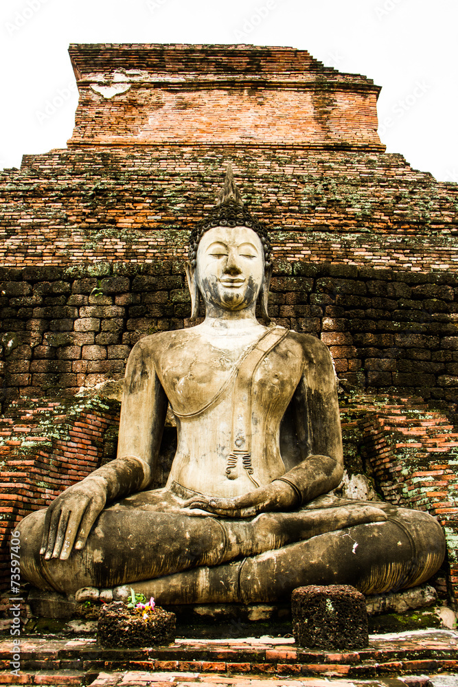 Fototapeta premium Ancient buddha image