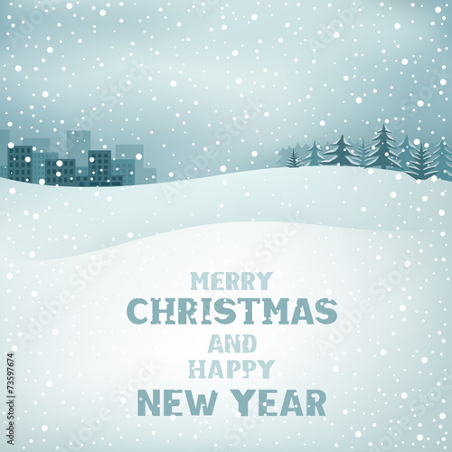 Christmas winter day