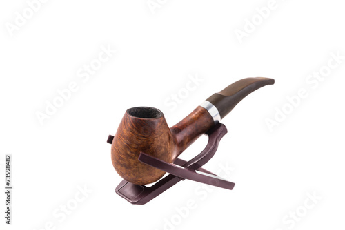 tobacco pipe  isolated in white background