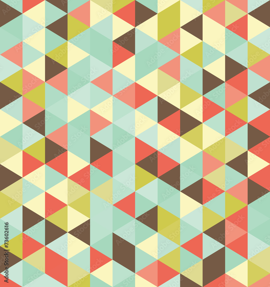 A retro geometric vector pattern A retro geometric vector pattern