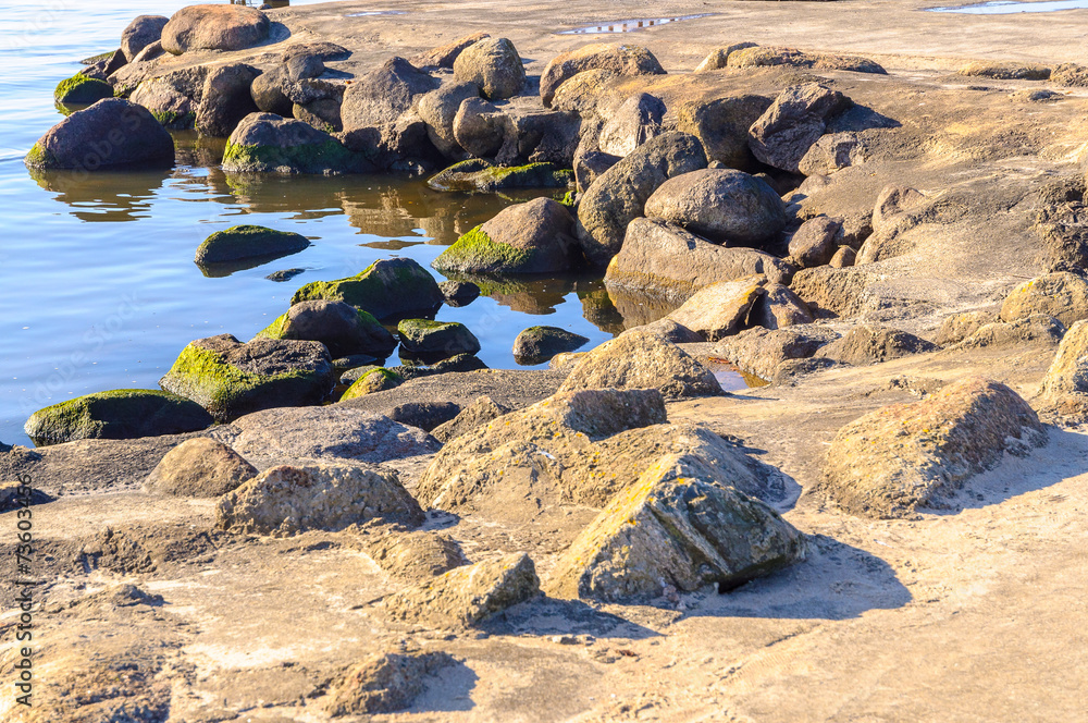 Stones near water Stones near water