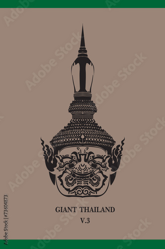 Face of thai giant
