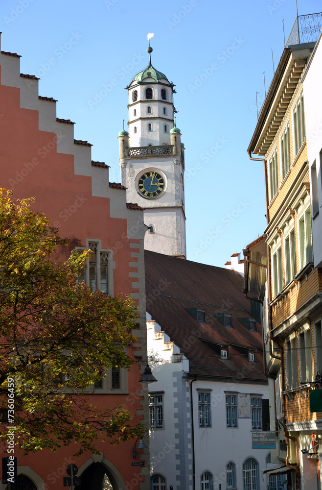 Blick auf den Blaserturm Ravensburg