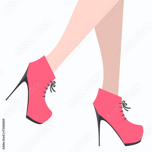 Autumn shoes with high heels
