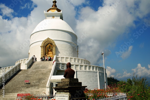 Shanti Stupa-World Peace Pagoda. Pokhara-Nepal. 0690