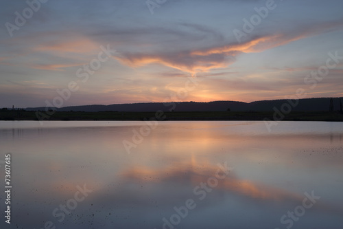 Sunset views across Duralia Lake  Penrith