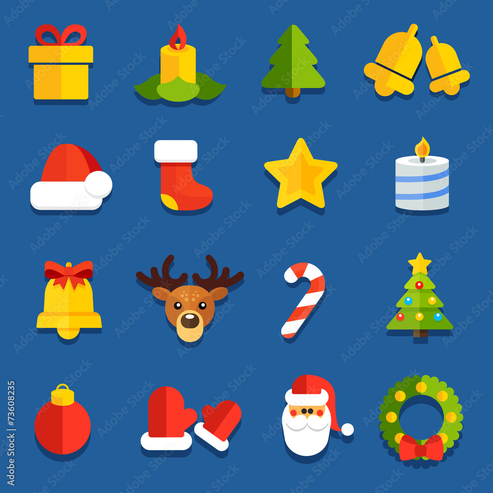 NewYearFlatIcons NewYearFlatIcons
