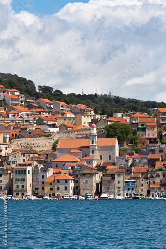 Sibenik  Croatia view from the sea