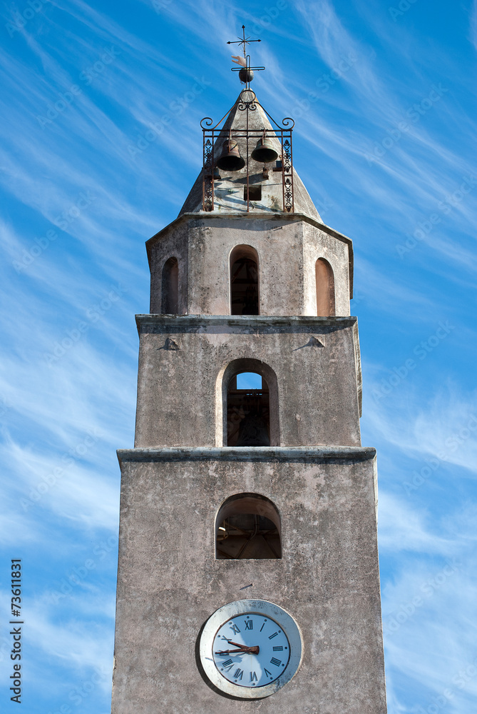 Fototapeta premium Bell tower cathedral Montecorvino Pugliano