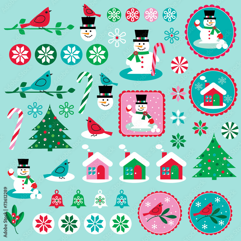 Naklejka premium Boże Narodzenie clipart
