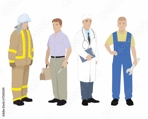 Four professionals man