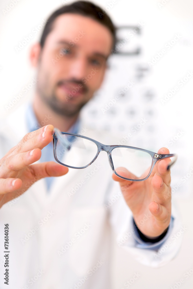 Ophthalmologist make you try new glasses Ophthalmologist make you try new glasses