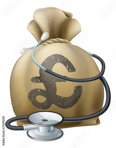 Pound Money Sack and Stethoscope