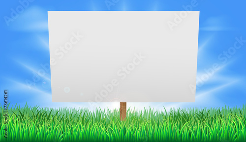 Summer field sign