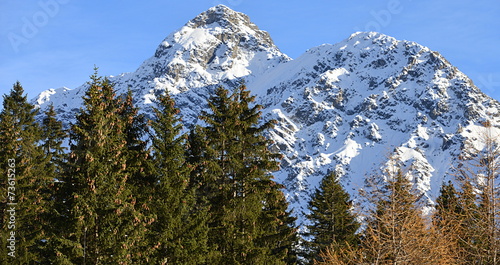 Schilderij op canvas Arosa....grisons