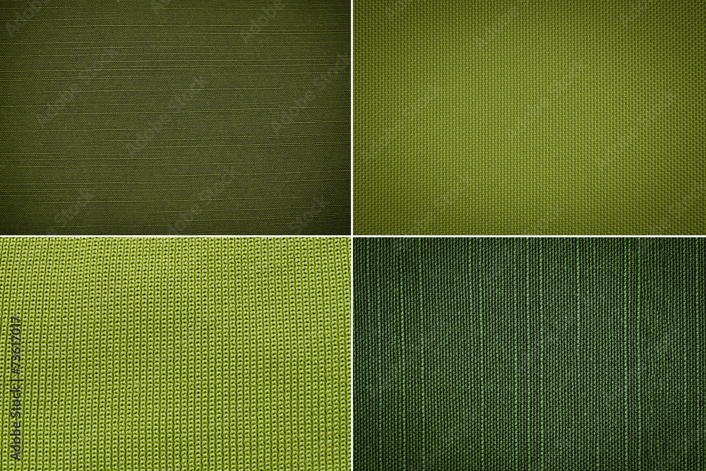 Fototapeta premium Set fabric texture background