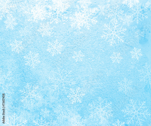 Winter Background with Snowflakes