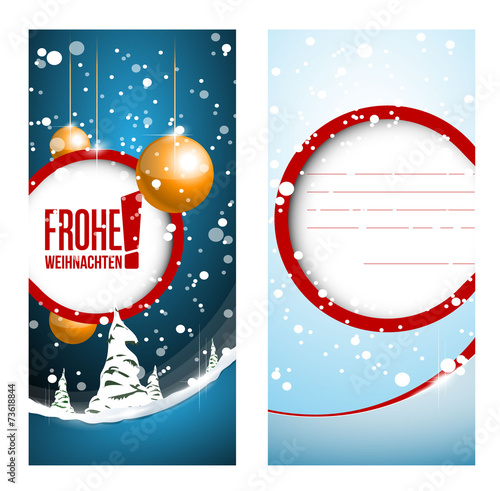 frohe weihnachten karte
