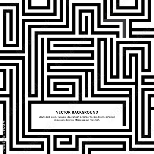maze-black-white-background-your-message