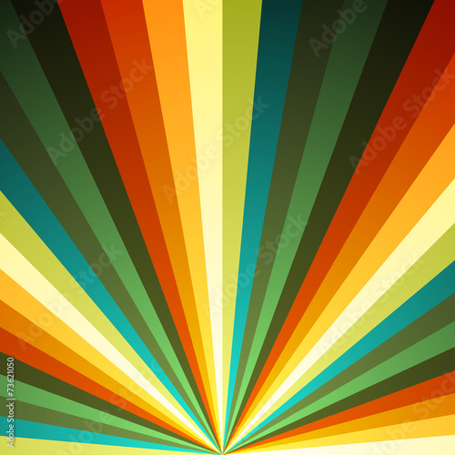 Color radial rays vector background.