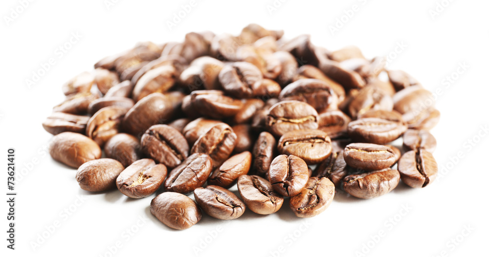 Coffee beans, isolated on white Coffee beans, isolated on white