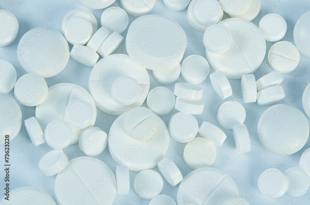 Tablets close up. A medical background Tablets close up. A medical background