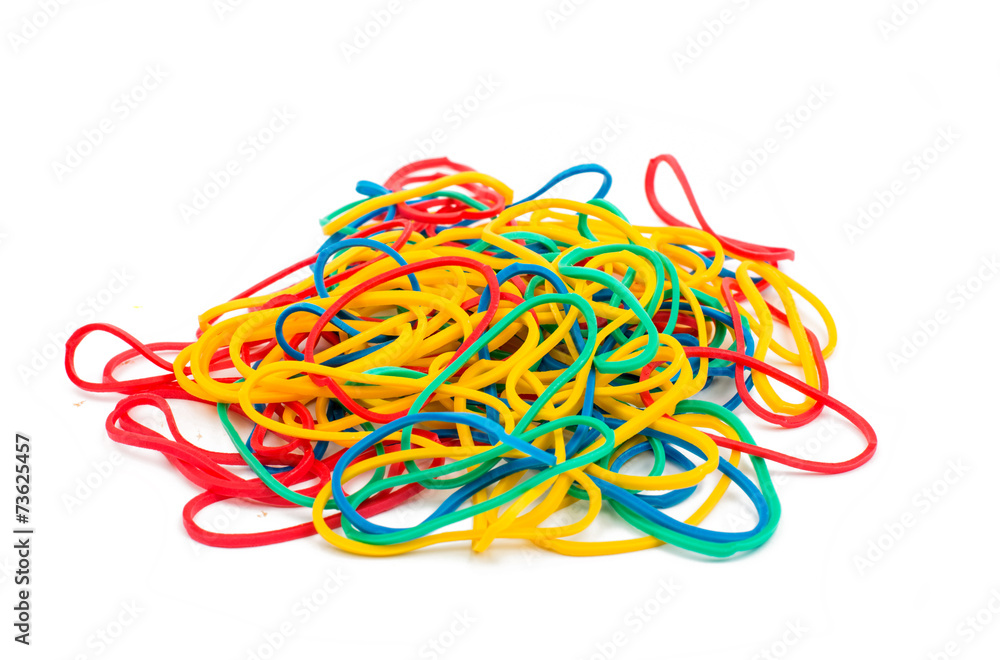 Colorful rubber bands Colorful rubber bands