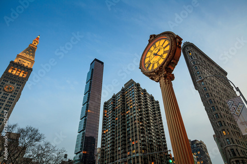 Photography Landmark Fifth Avenue cast iron sidewalk clock