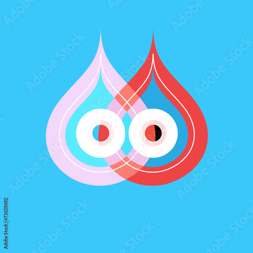 Abstract background with drops
