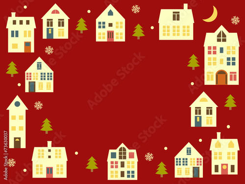 Christmas town background
