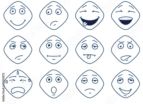 Abstract smileys