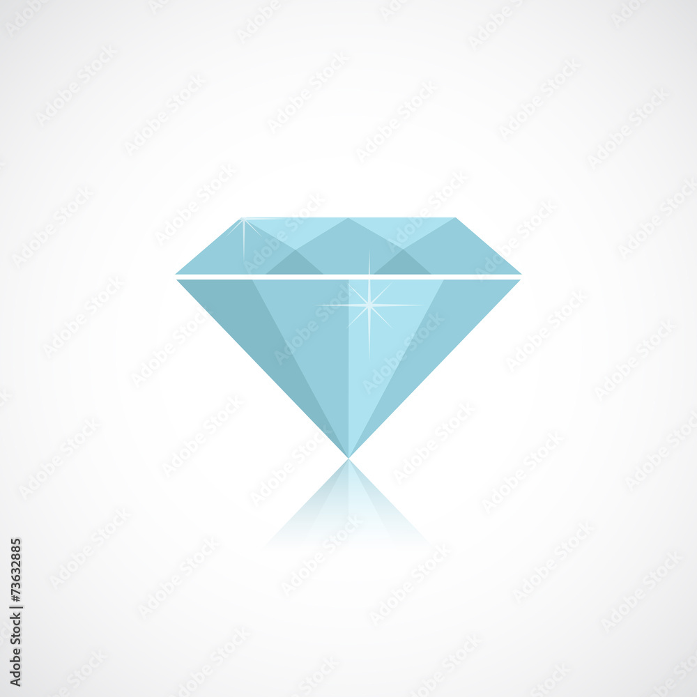 Diamond isolated on white Diamond isolated on white
